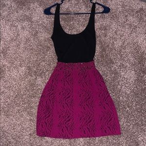 Black and Pink Dress